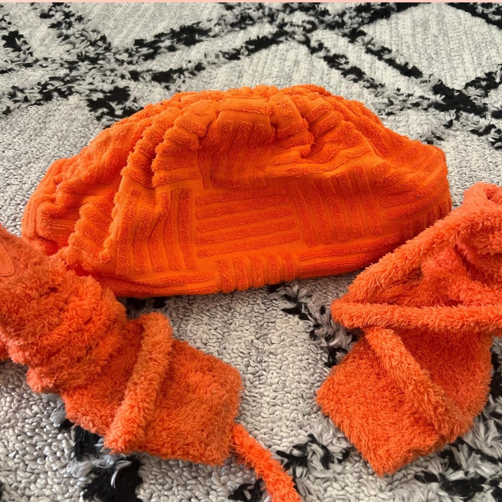 Vibrant Orange Textured Bag